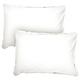 Set Taies d'Oreiller Blanc 50 x 70 cm Coton Lavé