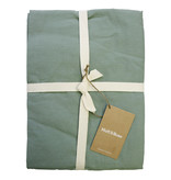 Matt & Rose Fitted sheet Moss green - Double - 160 x 190/200 cm - Washed Cotton