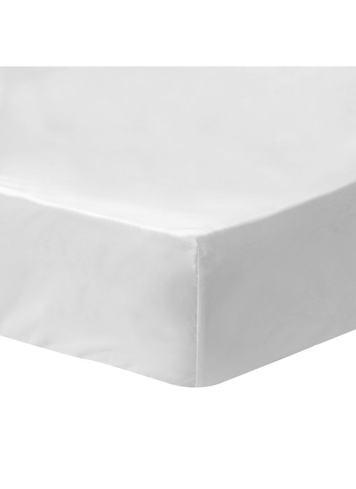 Matt & Rose Fitted sheet White 140 x 190/200 cm - Washed Cotton