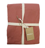 Matt & Rose Fitted sheet Terracotta - Double - 140 x 190/200 cm - Washed Cotton