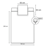 Smiley World Bettbezug Scribble - Single - 140 x 200 cm - Baumwolle