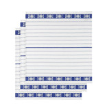 De Witte Lietaer Tea towel BML, White Blue - 3 pieces - 65 x 65 cm - Cotton