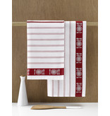 De Witte Lietaer Tea towel BML, Skipper Red - 3 pieces - 65 x 65 cm - Cotton