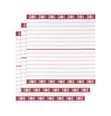 De Witte Lietaer Tea towel BML, Skipper Red - 3 pieces - 65 x 65 cm - Cotton