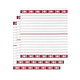 Theedoek BML Skipper Rood 3 stuks 65 x 65 cm
