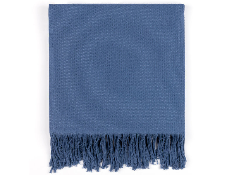 Torres Novas 1845 Textiel Strandtuch Santa Maria, Blau - 200 x 180 cm - 100% Baumwolle