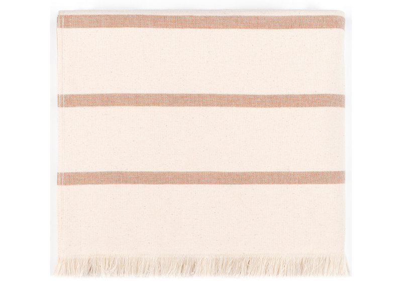 Torres Novas 1845 Textiel Strandtuch Boa-Nova, Beige - 70 x 130 cm - 100% Baumwolle