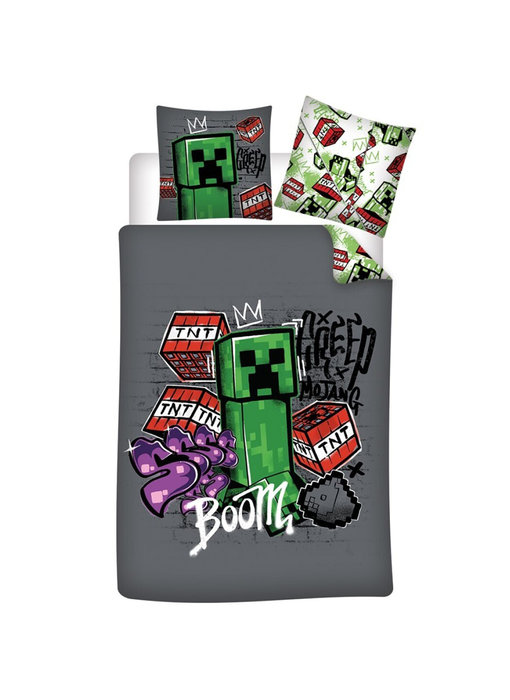 Minecraft Bettbezug Boom! 140x200 + 63x63 Polyester