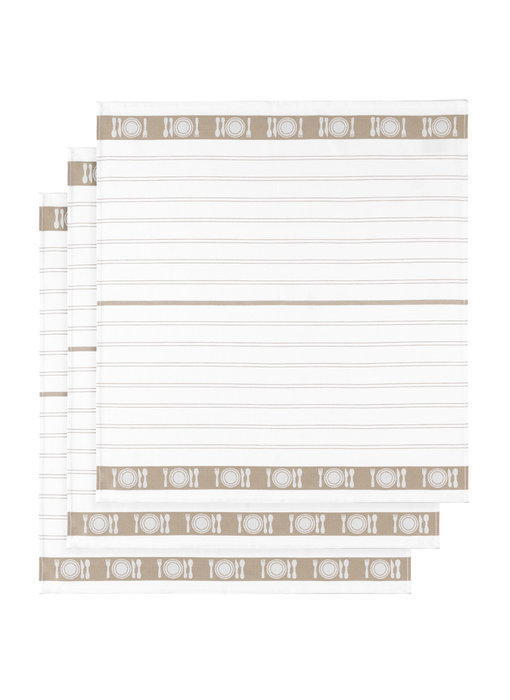 De Witte Lietaer Theedoek BML Moonlight 3 stuks 65 x 65 cm