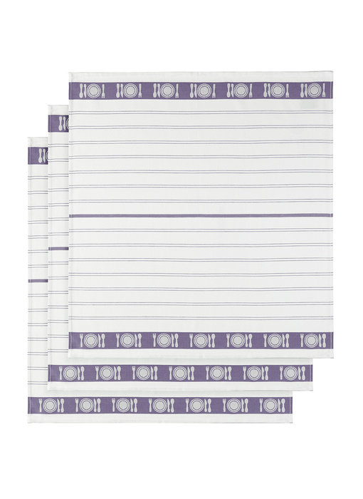 De Witte Lietaer Torchon BML Lavender 3 pièces 65 x 65 cm