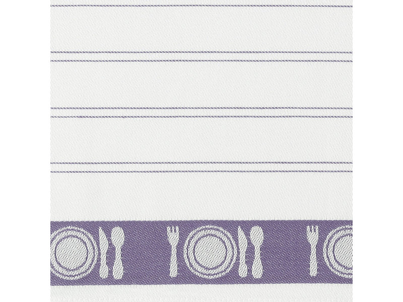 De Witte Lietaer Tea towel BML, Lipstick Lavender - 3 pieces - 65 x 65 cm - Cotton