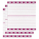 Torchon BML Fuchsia3 pièces 65 x 65 cm