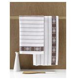 De Witte Lietaer Tea towel BML, Champignon  - 3 pieces - 65 x 65 cm - Cotton