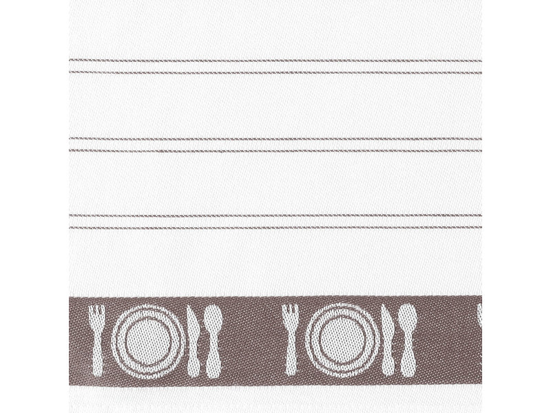 De Witte Lietaer Tea towel BML, Champignon  - 3 pieces - 65 x 65 cm - Cotton