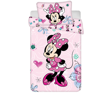 Disney Minnie Mouse BABY Duvet cover, Flower - 135 x 100 cm - Cotton