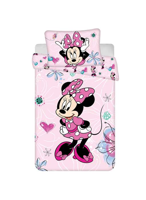 Disney Minnie Mouse BABY Bettbezug, Flower - 135 x 100 cm - Baumwolle