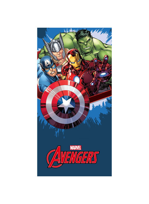 Marvel Avengers Beach towel Blue - 70 x 140 cm - Cotton