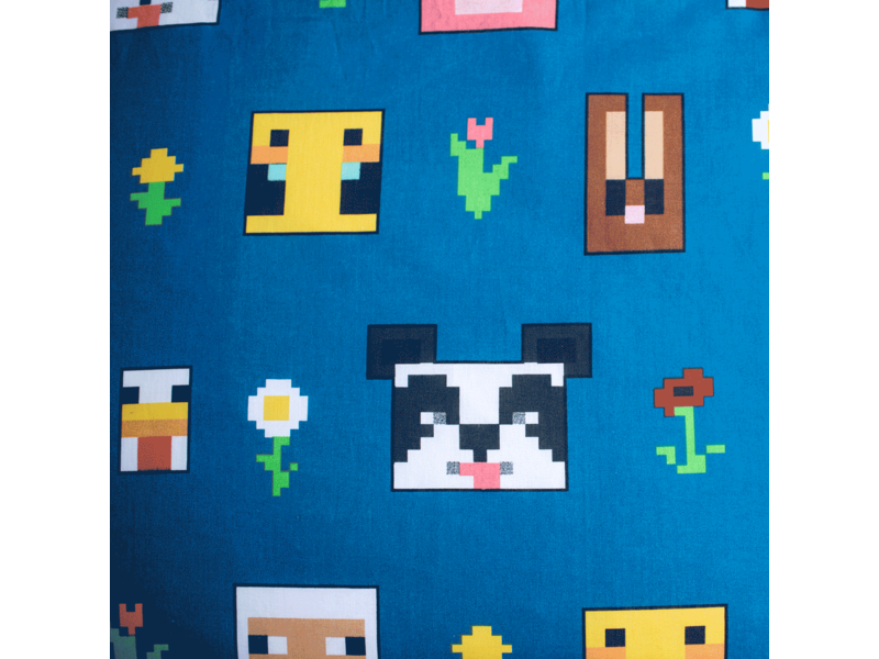 Minecraft Duvet cover Explore Overworld - Single - 140 x 200 + 70 x 90 cm - Cotton