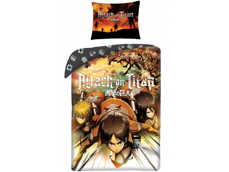 Attack on Titan Duvet cover Eren - Single - 140 x 200 cm - Cotton