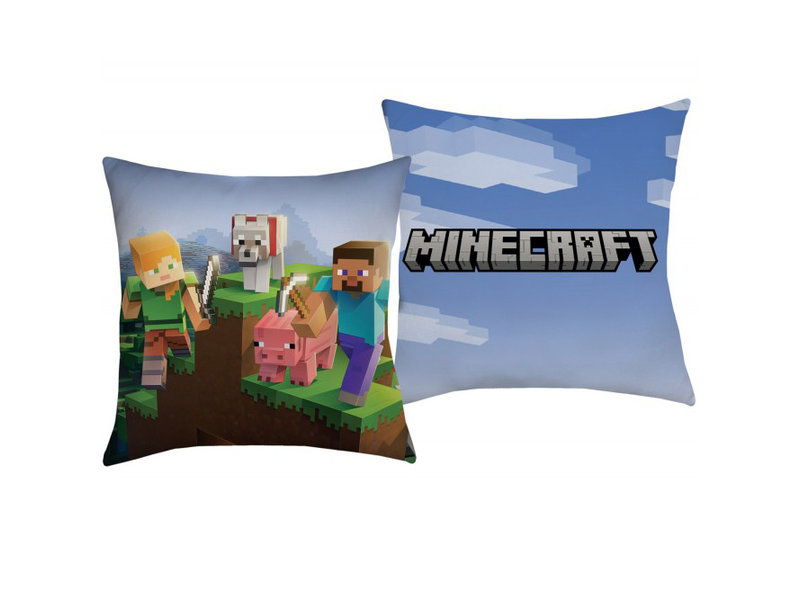 Minecraft Kissen, Play - 40 x 40 cm - Polyester