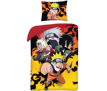 Naruto Bettbezug Squad 140 x 200 cm + 70 x 90 cm Baumwolle