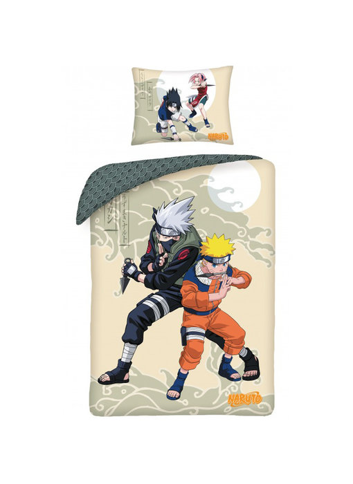 Naruto Bettbezug Ultimate Fight 140 x 200 cm + 70 x 90 cm Baumwolle