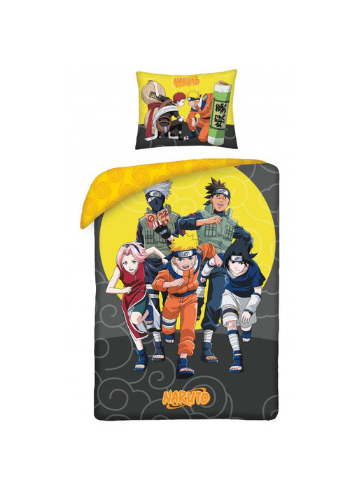 Naruto Bettbezug Ninja Fight 140 x 200 cm + 70 x 90 cm Baumwolle