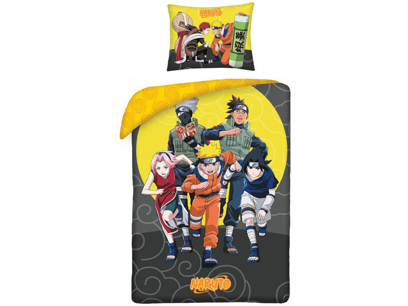 Naruto Housse de couette Ninja Fight - Seul - 140 x 200 cm - Coton