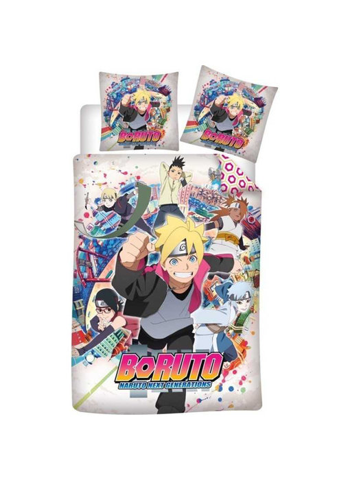 Naruto Duvet cover Boruto 140 x 200 + 63 x 63 Polyester