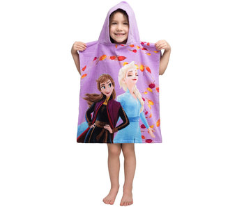 Disney Frozen Poncho / Badcape Leaves 50 x 115 Katoen