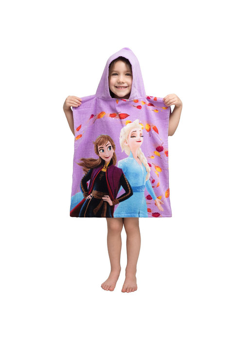 Disney Frozen Poncho / Badecape Leaves 50 x 115 Baumwolle