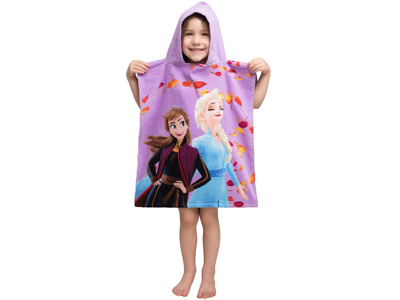 Disney Frozen Poncho / Badcape Leaves - 50 x 115 cm - Katoen