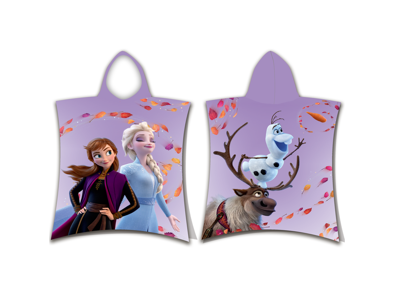 Disney Frozen Poncho / Badecape Leaves - 50 x 115 cm - Baumwolle