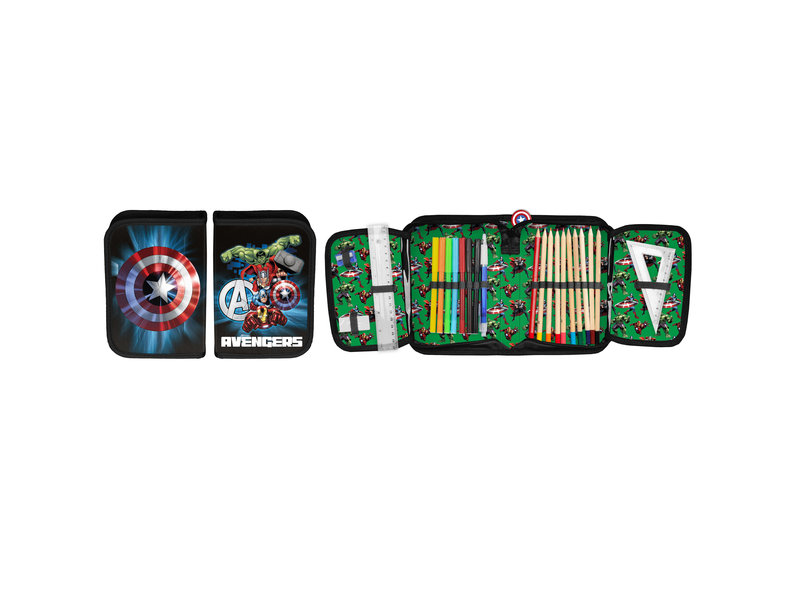 Marvel Avengers Filled Pouch, Heroes - 19.5 x 13 cm - 22 pcs. -Polyester