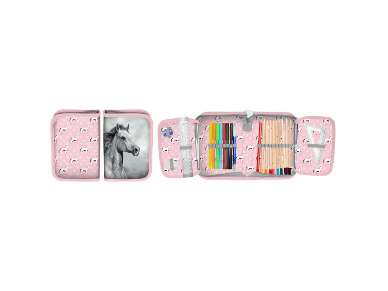 Animal Pictures Gevuld Etui, Brave - 19,5 x 13 cm - 22 st. - Polyester