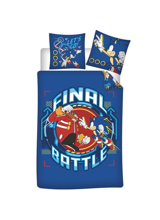 Sonic the Hedgehog Bettbezug Final Battle 140 x 200 cm 65 x 65 Baumwolle