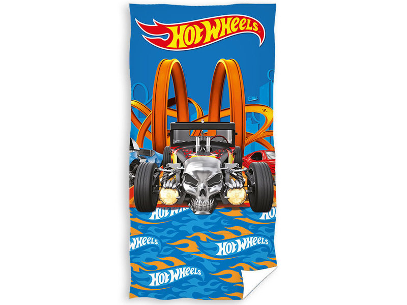 Hot Wheels Strandtuch, Skull - 70 x 140 cm - Baumwolle