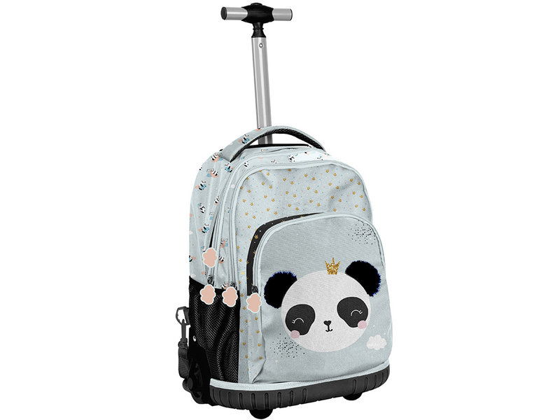 Panda Chariot à dos, Glitter  - 42 x 31 x 18 cm - Polyester