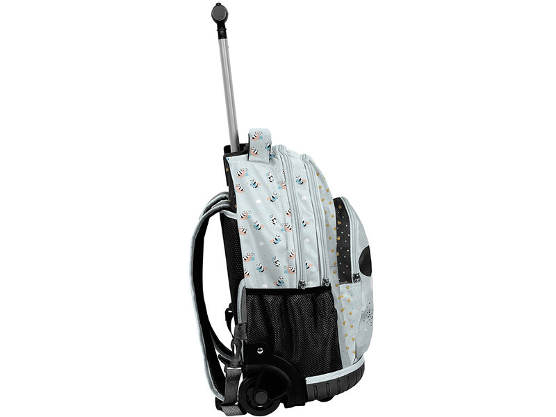 Panda Backpack Trolley, Glitter - 42 x 31 x 18 cm - Polyester