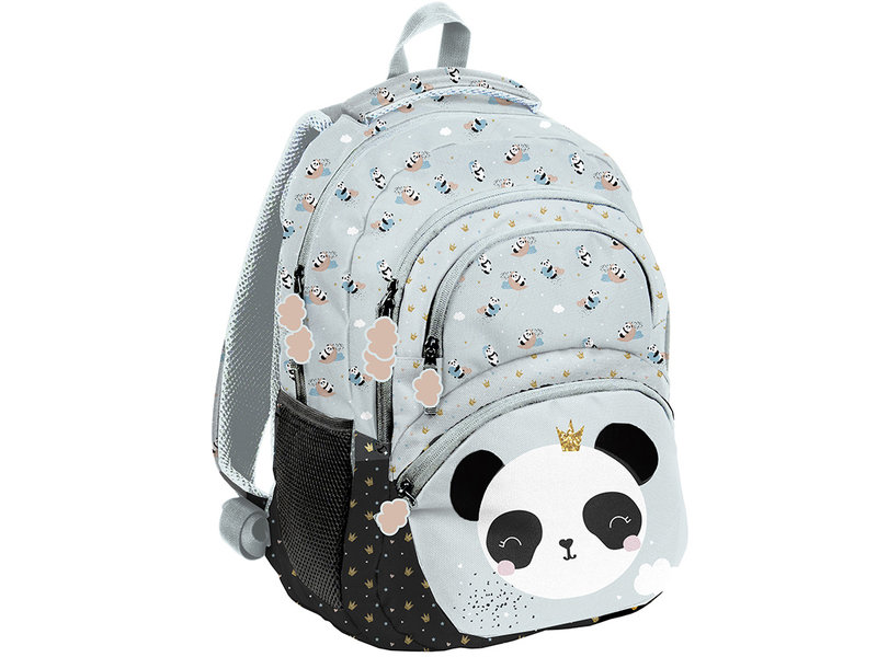 Panda Backpack, Glitter - 42 x 30 x 22 cm - Polyester