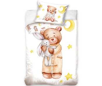 Animal Pictures Housse de couette BABY, Ours 100 x 135 cm / 40 x 60 cm Coton