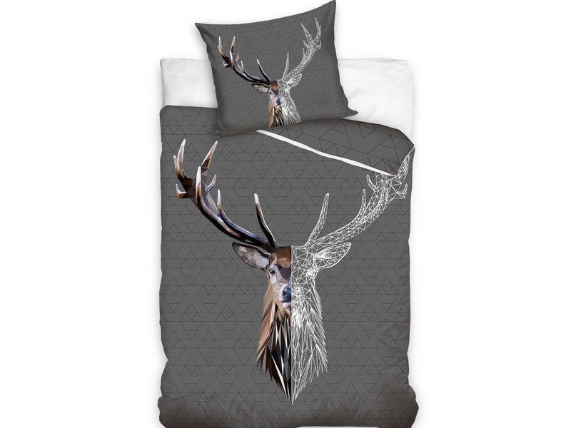 Animal Pictures Duvet cover, Deer - Single - 140 x 200 cm - Cotton