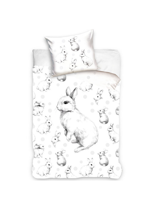 Animal Pictures Duvet cover Bunnies 140 x 200 cm 70 x 90 cm Cotton