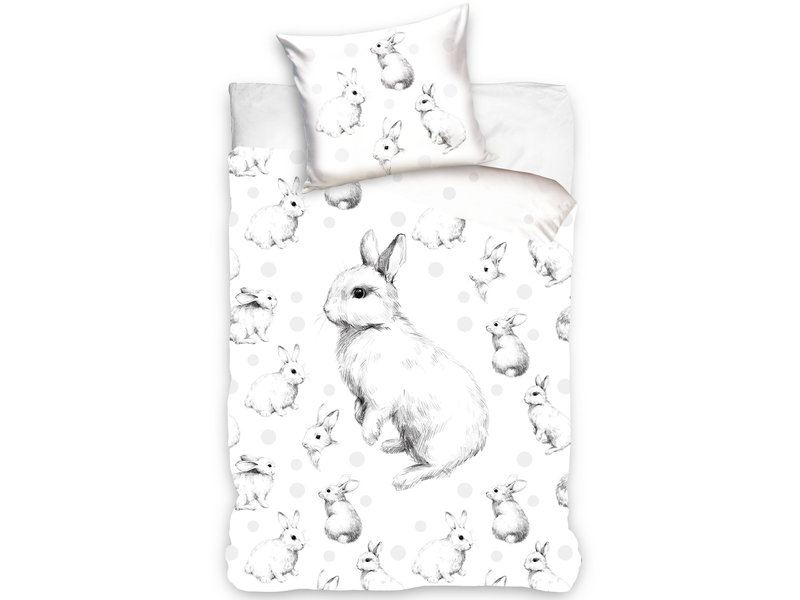 Animal Pictures Housse de couette, Lapins - Seul - 140 x 200 cm - Coton