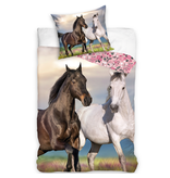 Animal Pictures Housse de couette, Chevaux - Seul - 140 x 200 cm - Coton