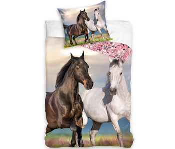 Animal Pictures Housse de couette Chevaux 140 x 200 cm 70 x 90 cm Coton