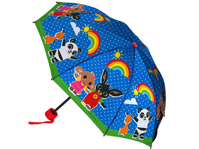 Bing Bunny Paraplu, Rainbow - Ø 90 x 24/55 cm - Polyester