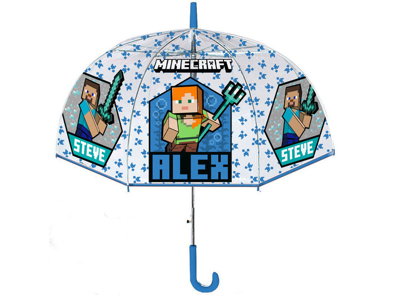 Minecraft Paraplu Steve en Alex - Ø 75 x 62 cm - Polyester