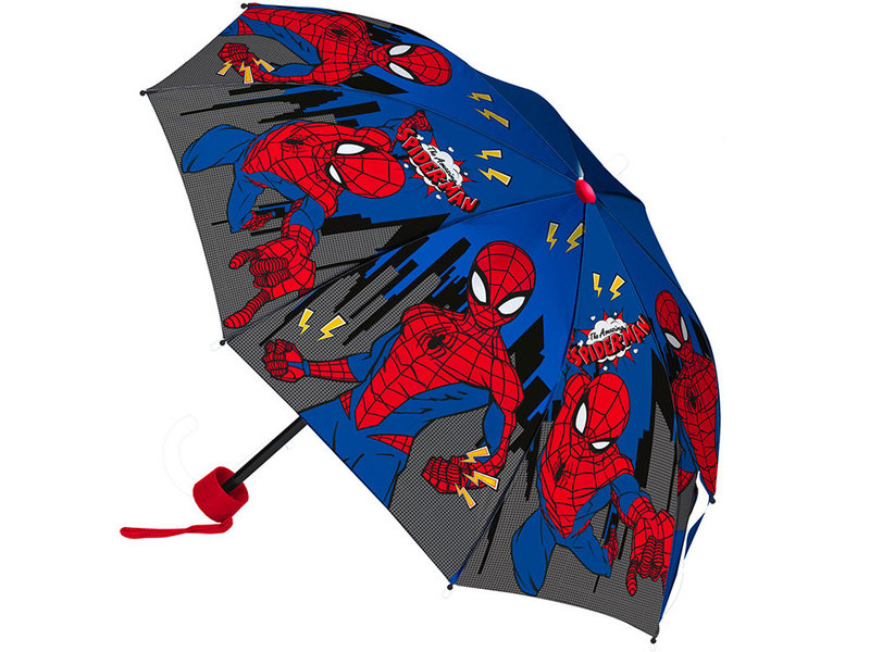 SpiderMan Regenschirm, Power - Ø 90 x 24/55 cm - Polyester