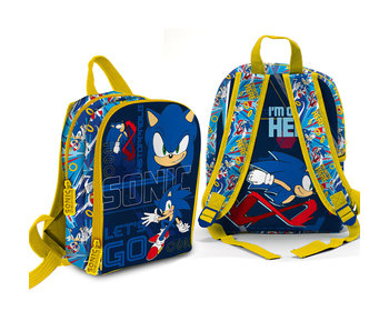 Sonic the Hedgehog Toddler backpack, Let's Go 30 x 25 Polyester
